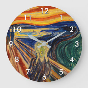 Grande Horloge Ronde Edvard Munch - Le cri 1910