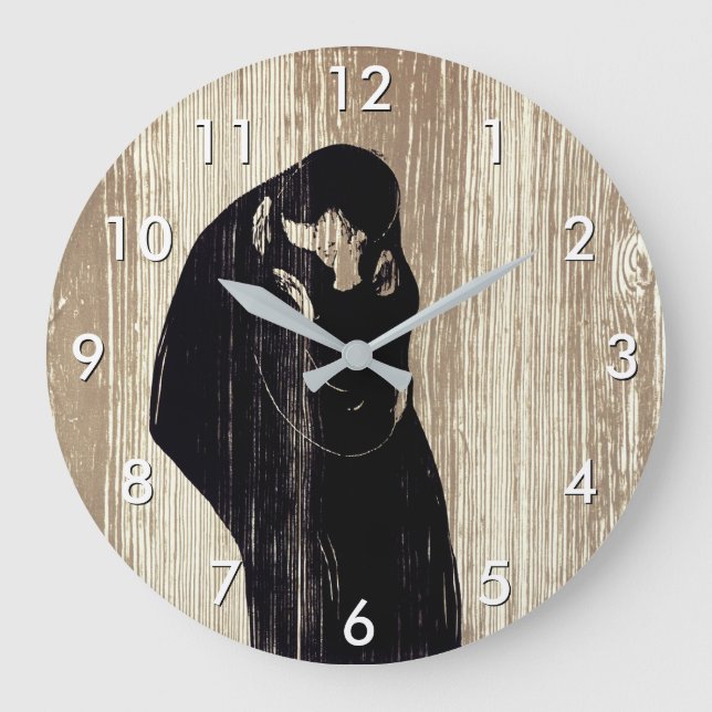Grande Horloge Ronde Edvard Munch - Le Kiss IV (Recto)
