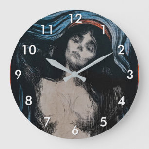 Grande Horloge Ronde Edvard Munch - Madonna Lithographie