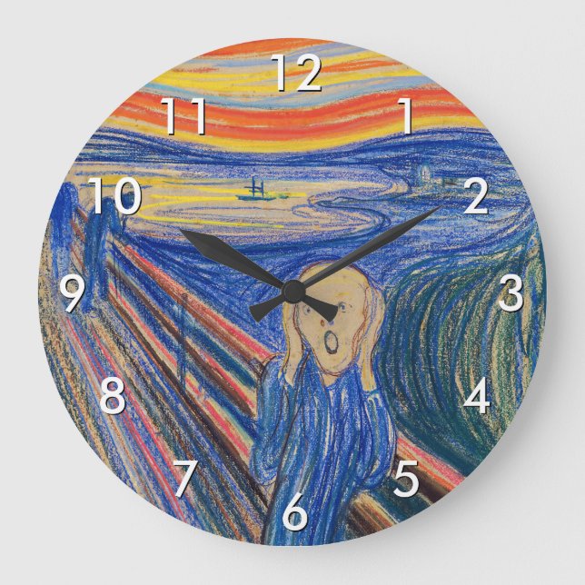 Grande Horloge Ronde Edvard Munch - The Scream 1895 (Recto)