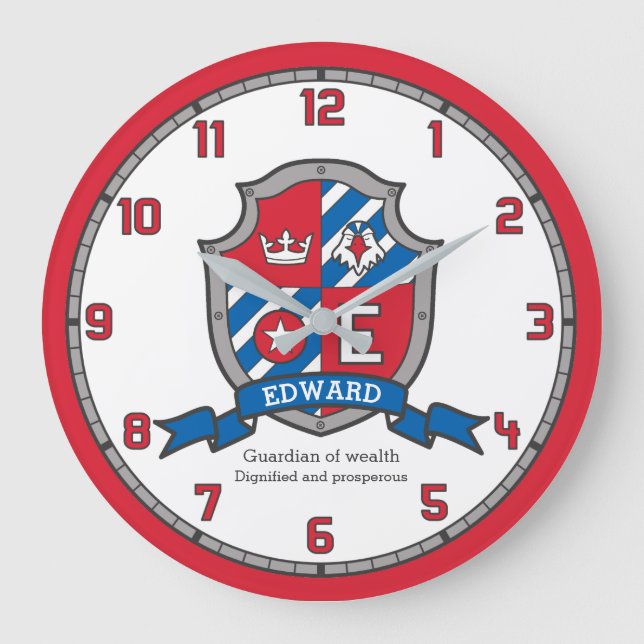 Grande Horloge Ronde Edward boys signifie bouclier heraldry (Recto)