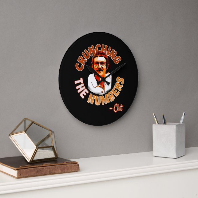 Grande Horloge Ronde Effacement des nombres (Bureau)