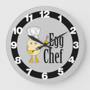 Grande Horloge Ronde Egg Chef