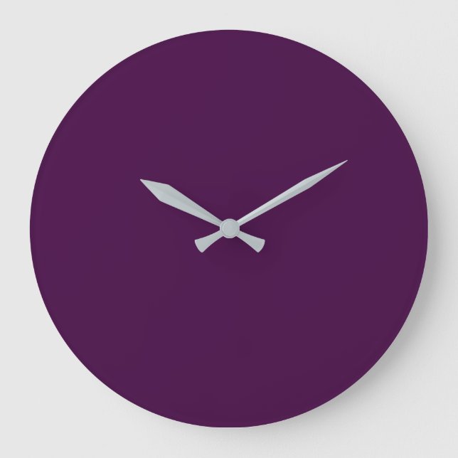 Grande Horloge Ronde Eggplant Purple Solid (Recto)