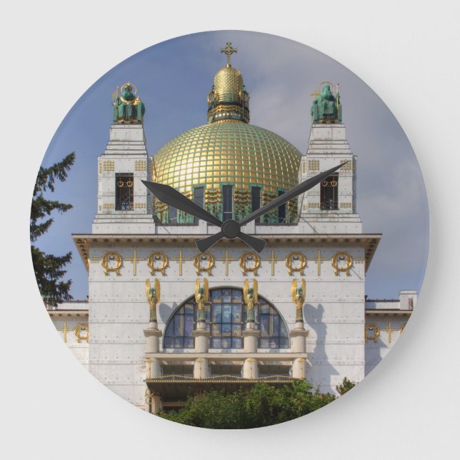 Grande Horloge Ronde Eglise Saint-Léopold Vienne Autriche (Recto)