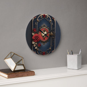 Grande Horloge Ronde Élégance Éternelle – Cœur d'Horlogerie