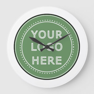 Grande Horloge Ronde Élégant, contemporain, poli et personnalisable.