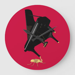 Grande Horloge Ronde Éléphant puissant