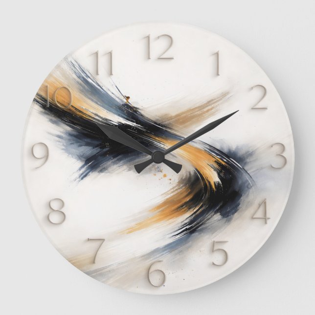 Grande Horloge Ronde Embedded Time — Abstract Gestural (Recto)
