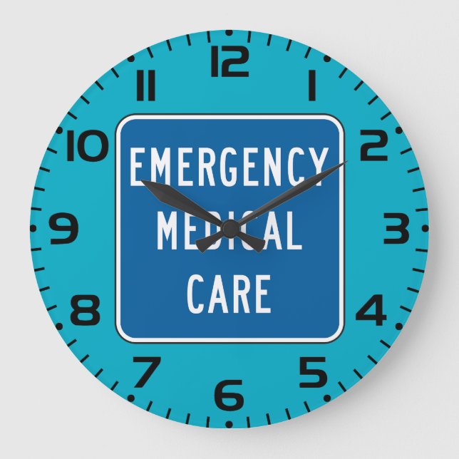 Grande Horloge Ronde Emergency Medical Care Road Sign (Recto)