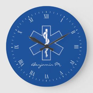 Grande Horloge Ronde EMT Worker Personal Name