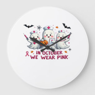 Grande Horloge Ronde en octobre nous portons du rose pour la sensibilis