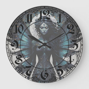 Grande Horloge Ronde Enchanteuse éclipsée