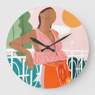 Grande Horloge Ronde Encore une journée chaude