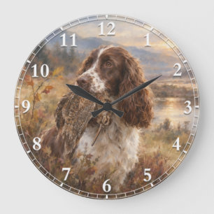 Grande Horloge Ronde English Springer Spaniel 