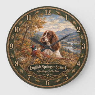 Grande Horloge Ronde English Springer Spaniel 