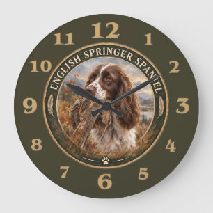 Grande Horloge Ronde English Springer Spaniel 