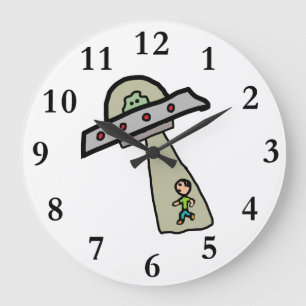 Grande Horloge Ronde Enlèvement d'Aliens