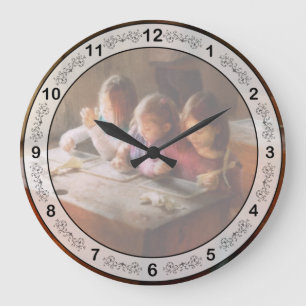 Grande Horloge Ronde Enseignant - Salle de classe - L'éducation peut êt