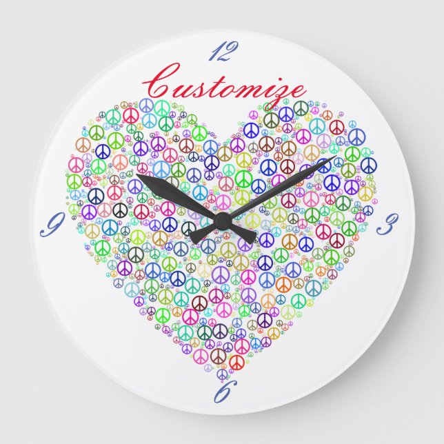 Grande Horloge Ronde Enseigner le coeur de la paix Thunder_Cove (Recto)