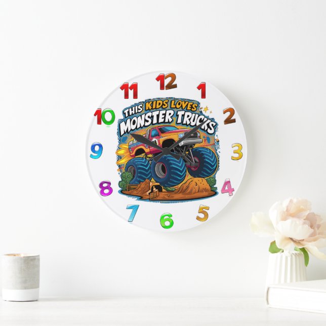 Grande Horloge Ronde Enthousiasmé par le rugissement (Maison)