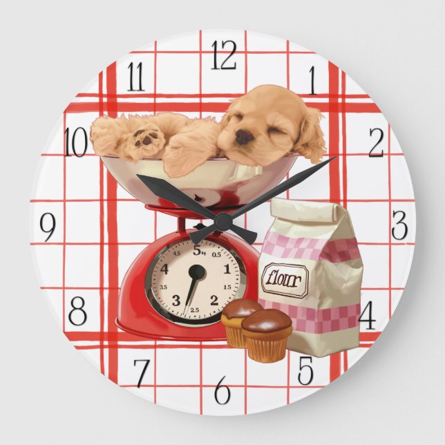 Grande Horloge Ronde Épée de coquker et échelle rétro (Recto)