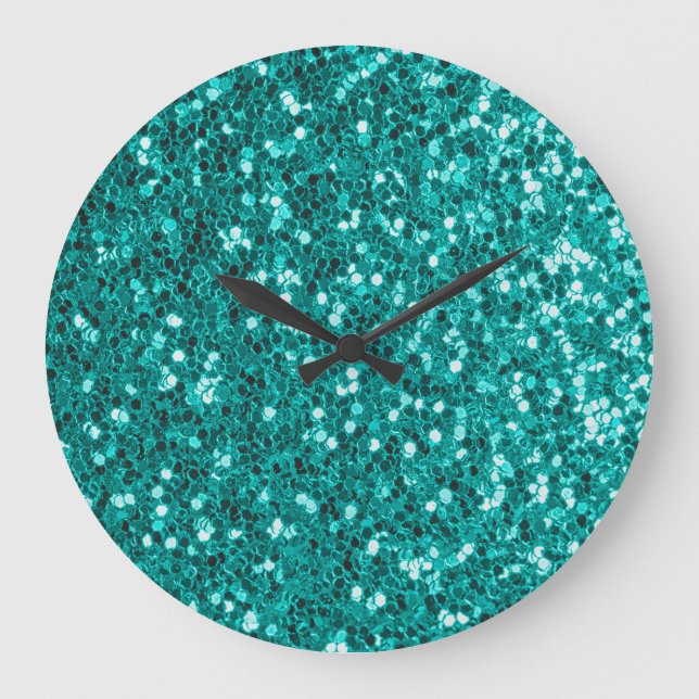 Grande Horloge Ronde Épercées turquoise : Bright Close Up Foundation (Recto)
