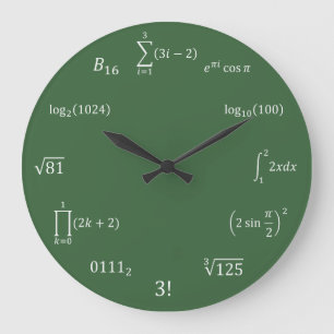 Grande Horloge Ronde Équations et notations de maths