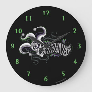 Grande Horloge Ronde Équipe de suicide   Joker Skull - Haha