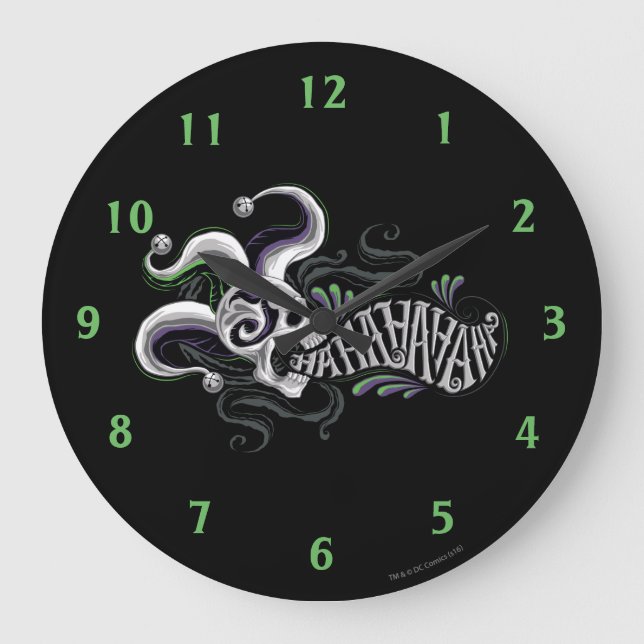 Grande Horloge Ronde Équipe de suicide | Joker Skull - Haha (Recto)