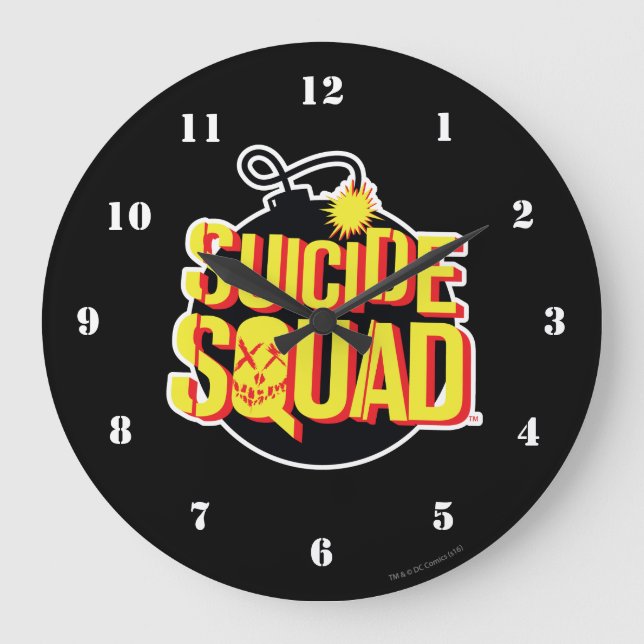 Grande Horloge Ronde Équipe de suicide | Logo de la bombe (Recto)