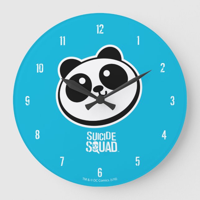 Grande Horloge Ronde Équipe de suicide | Logo Panda Purveyors (Recto)