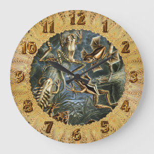 Grande Horloge Ronde Ernst Haeckel variété de grenouilles exotiques : B