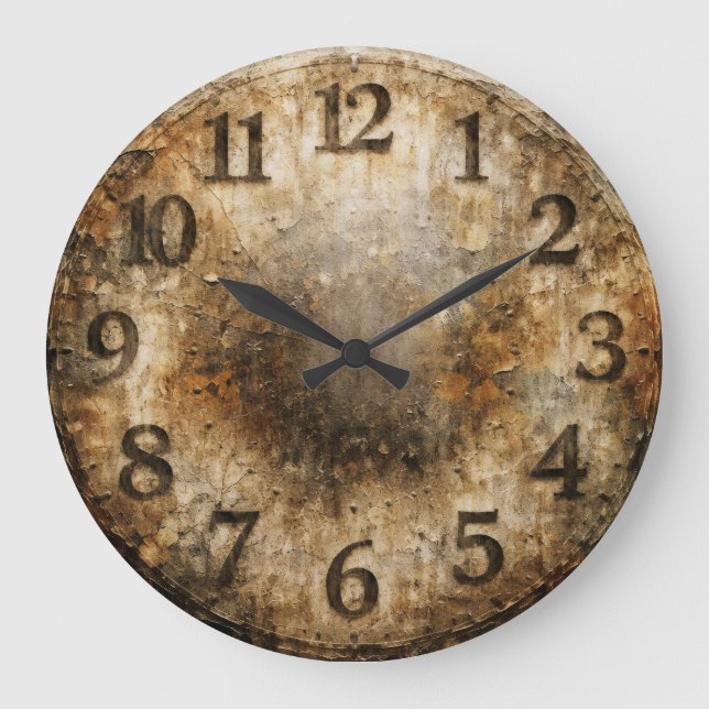Grande Horloge Ronde Érosion du temps (Recto)