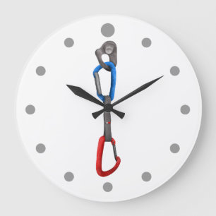 Grande Horloge Ronde Escalade de roche avec dessin rapide