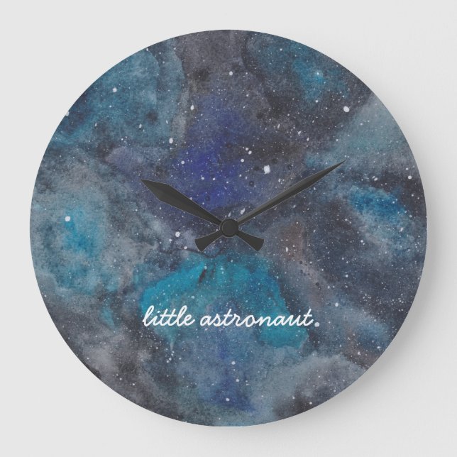 Grande Horloge Ronde Espace petit astronaute (Recto)