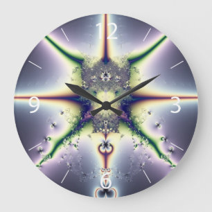 Grande Horloge Ronde Espace Violet
