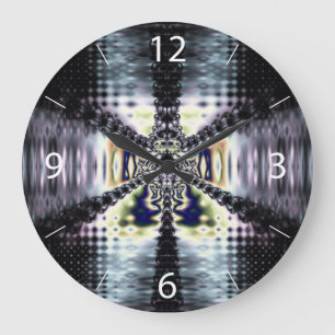 Grande Horloge Ronde Espace Violet