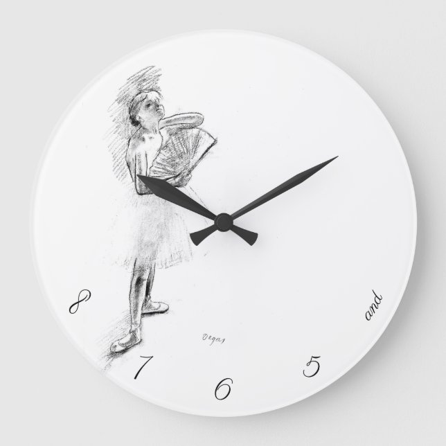Grande Horloge Ronde .et cinq, six, sept, huit Degas dancer (Recto)