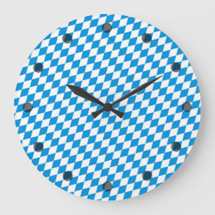 Grande Horloge Ronde État allemand de Bavière - motif de couleurs de dr