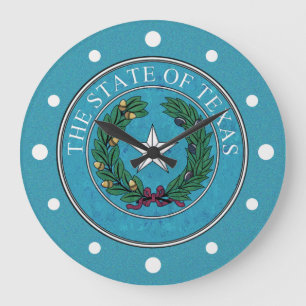GRANDE HORLOGE RONDE ÉTAT DE LA MER DU TEXAS