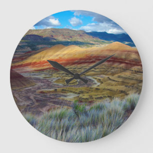 Grande Horloge Ronde États-Unis, Oregon. Paysage des Painted Hills