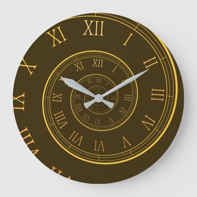 Grande Horloge Ronde Eternal Clocks, Spiral roman Large Clock (Recto)