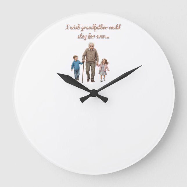 Grande Horloge Ronde Eternal Love grandfather And Grandchildren (Recto)