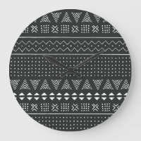 Ethnie tribale : motif noir blanc.