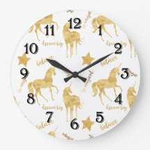 Étoiles d'Unicornes d'Or Inspirationnelles