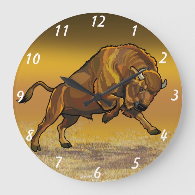 Grande Horloge Ronde European bison (Recto)