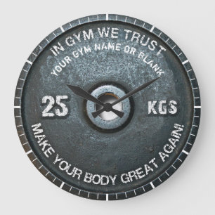 Grande Horloge Ronde Exercice de fitness du propriétaire du gymnase Poi