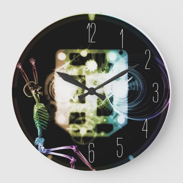 Grande Horloge Ronde Exhausted X-ray Skeleton Clock (Recto)