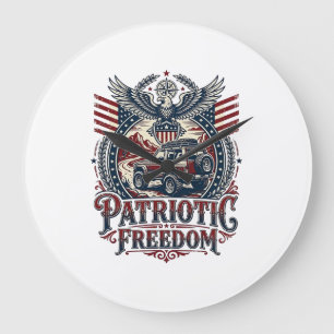 Grande Horloge Ronde Explorateur de la route du désert patriotique